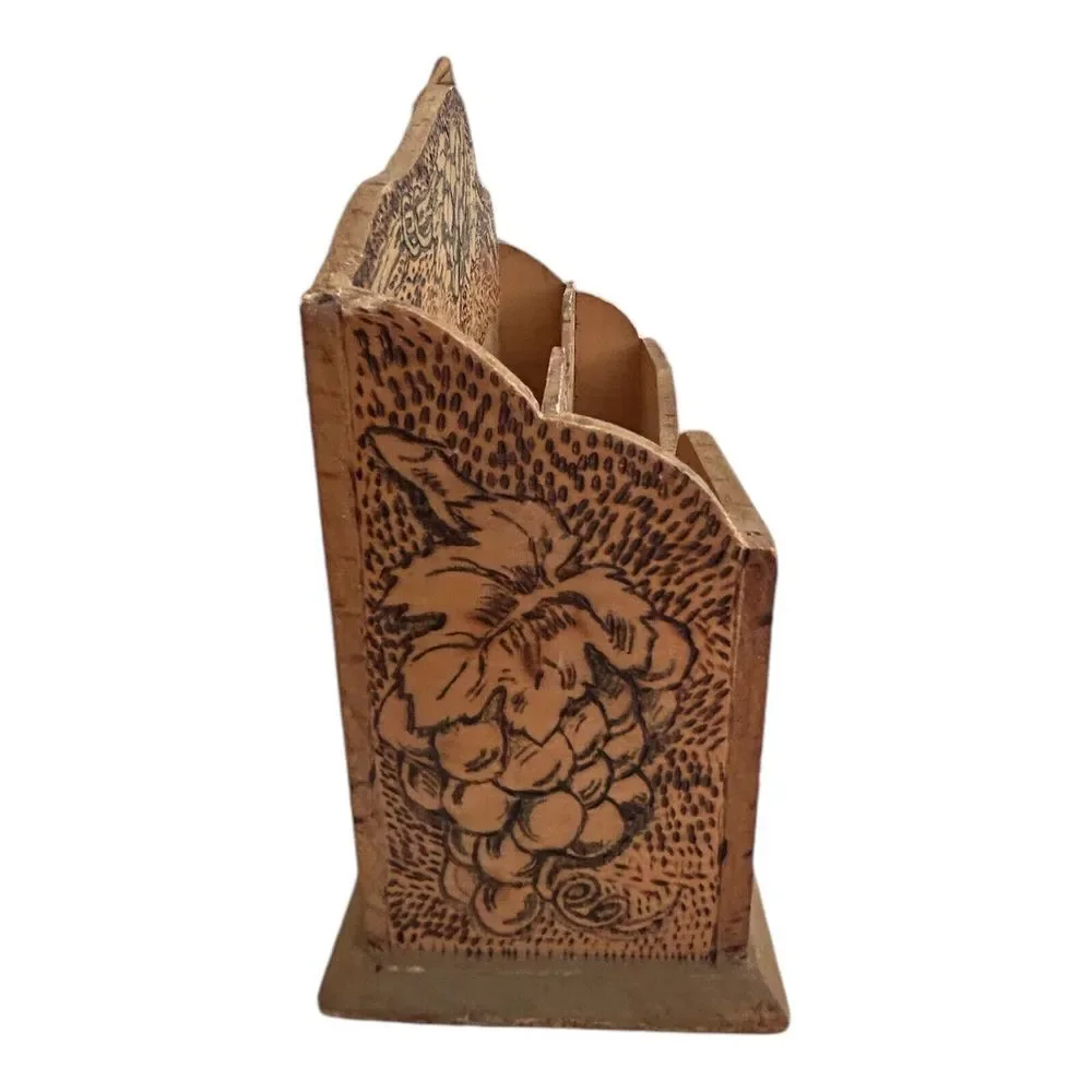 Flemish Art letter box antique grape design‎